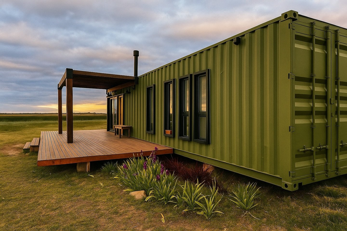 Container verde Polo Arquitectura